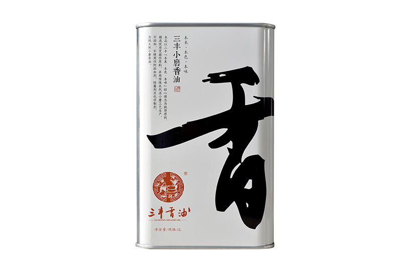 1L白芝麻油鐵桶送禮禮盒裝