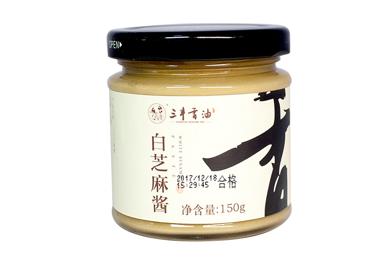 150g白芝麻醬玻璃瓶裝家庭用